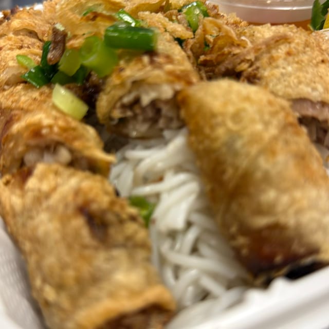 Egg Rolls Noodle Bowl.