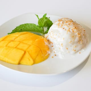 Mango with Sweet Sticky Rice & Coconut Milk