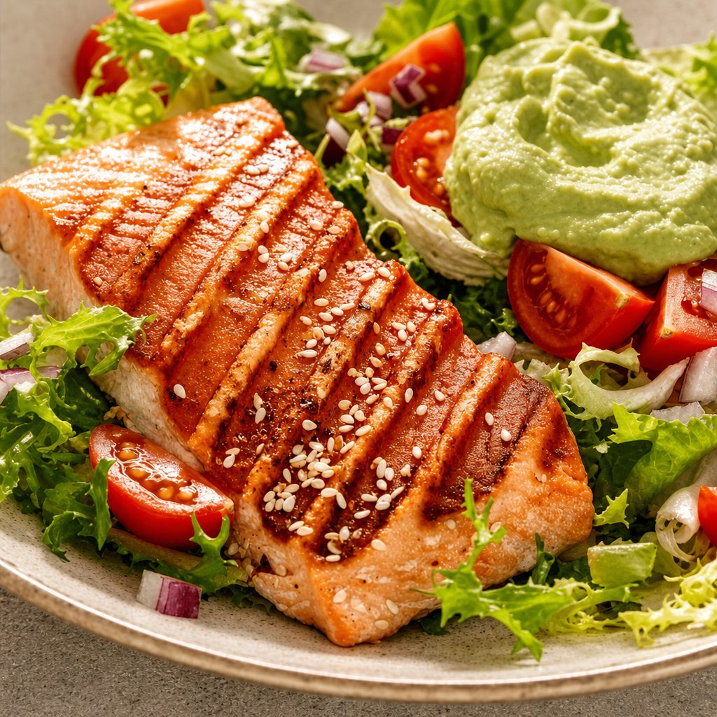 Grilled Salmon.