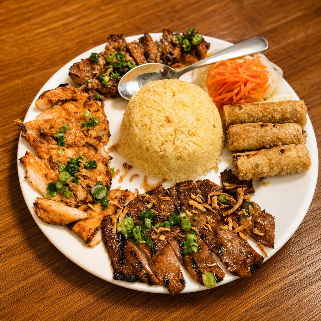 Combination Rice Plate.