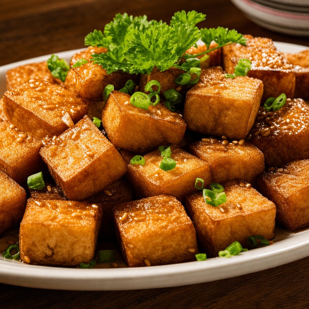 Sesame Tofu.
