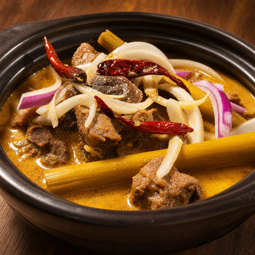 Beef Stewed with Lemongrass.